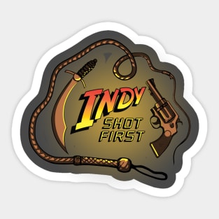 Indy Shot First Sticker